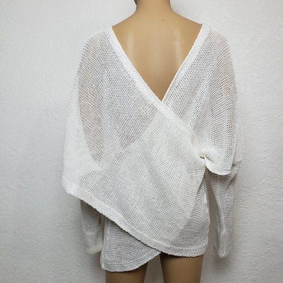 Derek Lam Sweaters - Derek Lam Open Knit Crossed Back Crosby Sweater